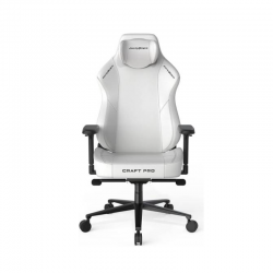 DXRacer Craft Pro Classic Gaming Chair, Alumnum Base, High-Density Memory Foam, Adjustable Memory/Recline, 4D Armrests, Multi-fun Tilt, 2.36" Caster, Class 4 Hydraulics, White | CRA-PR001-W-H1
